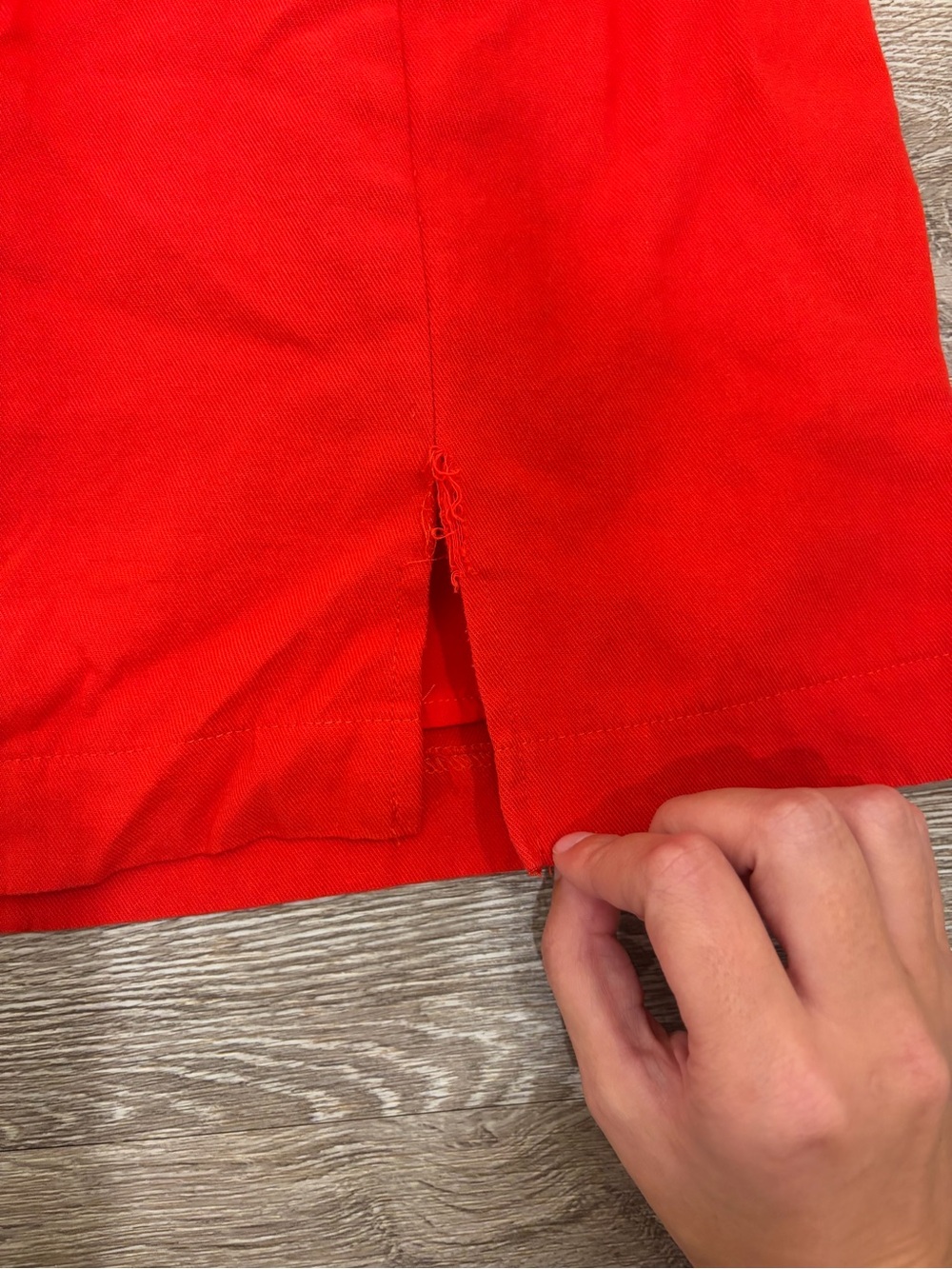 Entro Red Ruffle Strapless Dress - Picture 2 of 4